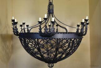 wrought iron chandelier
