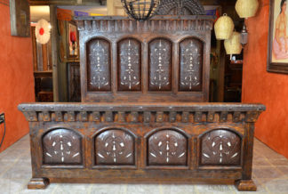 tooled leather bed