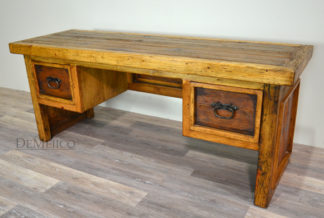 old wood desk