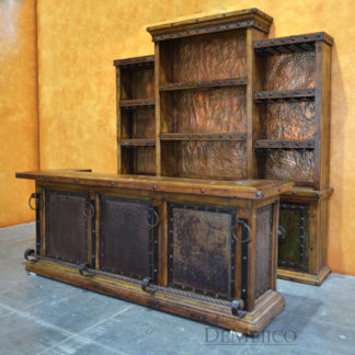 Barra Antigua, Copper Panel Bar, Spanish Bar, Restaurant Furniture, Rustic Home Bar