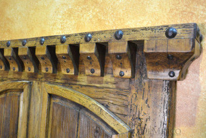 Cama Santos Old Wood Bed, Tall Headboard