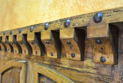 Cama Santos Old Wood Bed, Tall Headboard