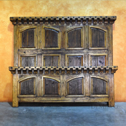 Cama Santos Old Wood Bed, Tall Headboard